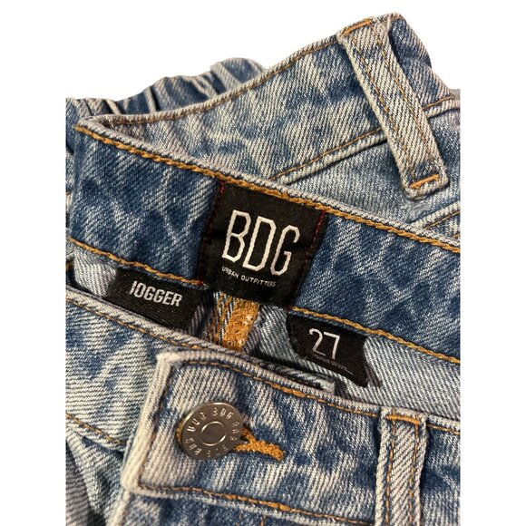 Vintage BDG USA Olympic Denim Jogger Pants With Elastic Cuffs 27 - Picture 14 of 14